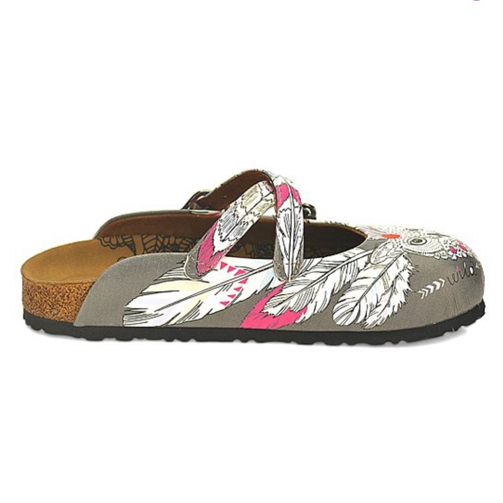 Calceo-Owl Wild free cross-strap mule- fits like Birkenstock boxed EU 35 -6-NWT - Picture 5 of 11